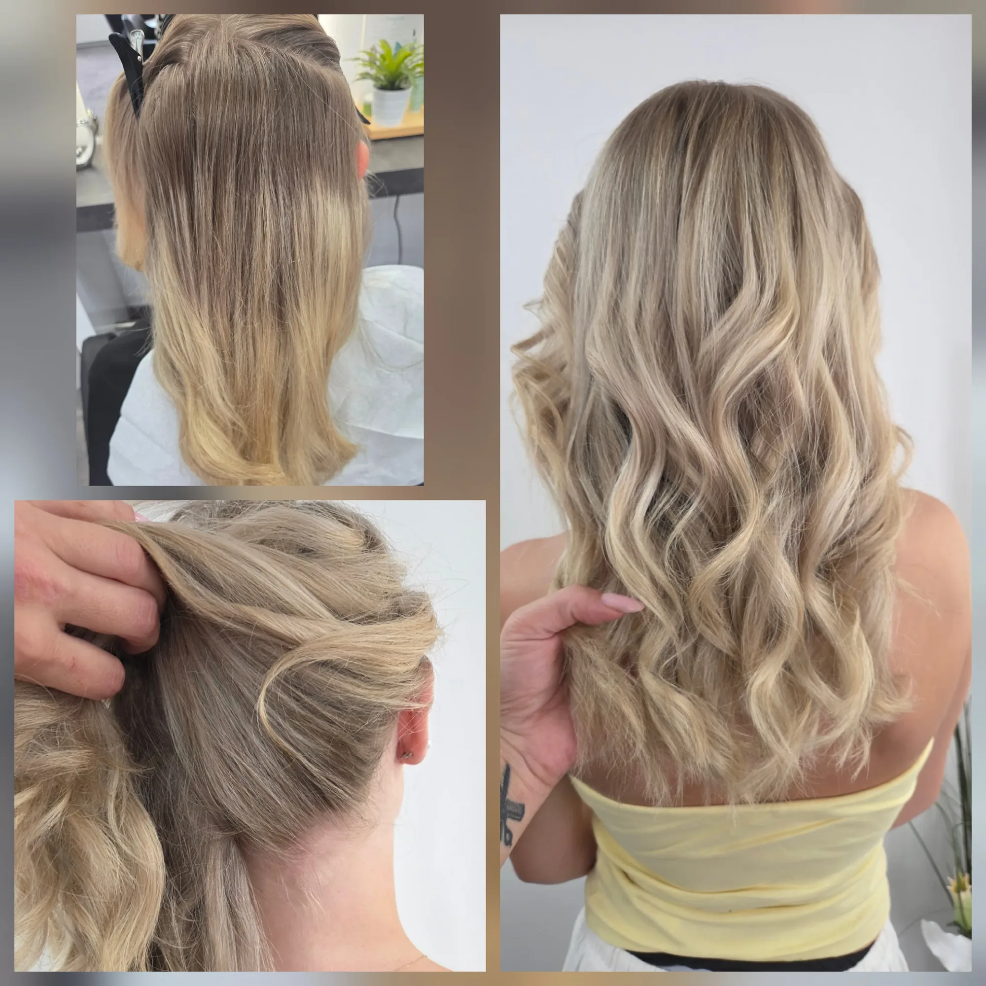 Friseurin bei der Beratung